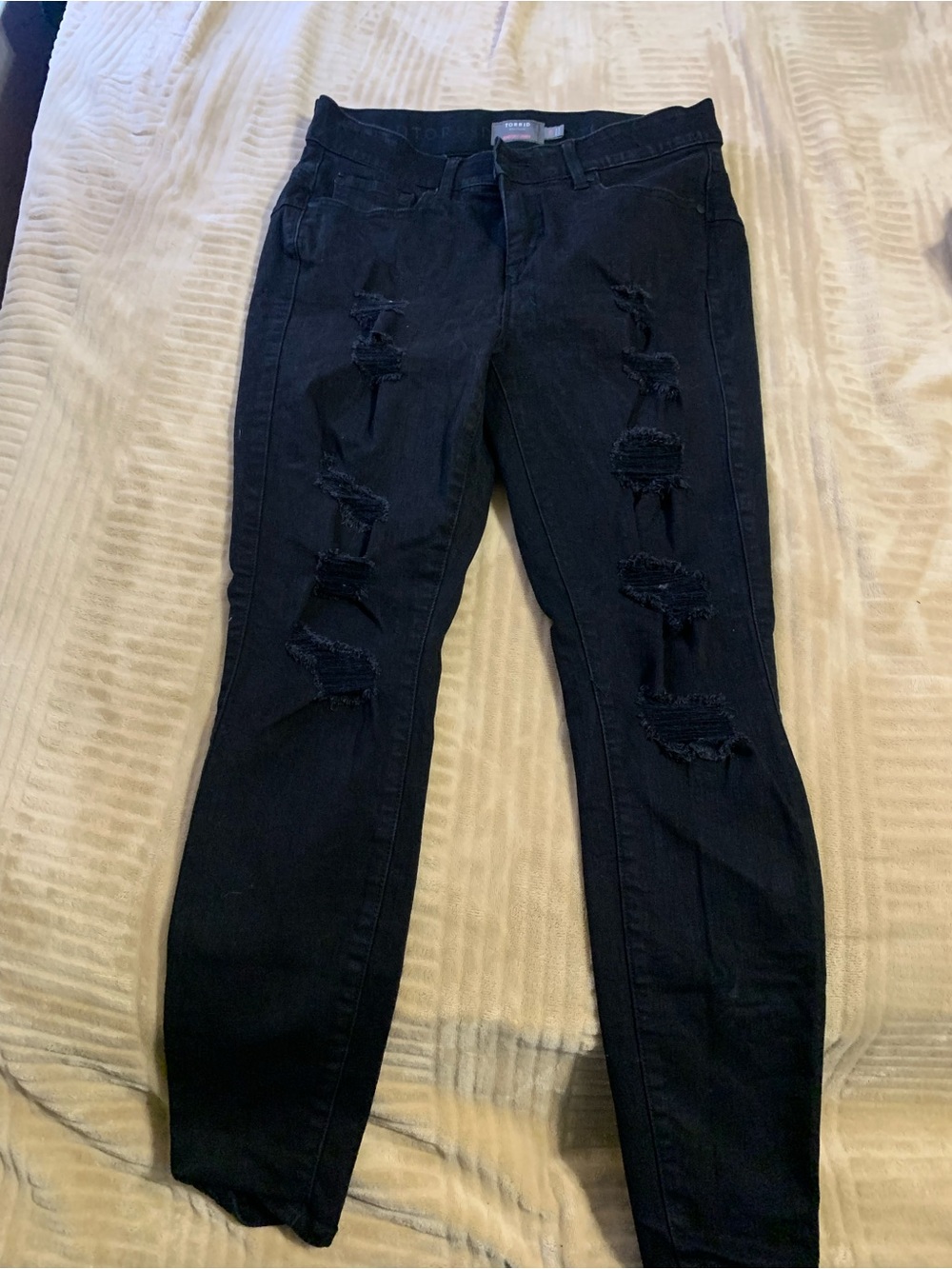 torrid Black Ripped Skinny Jeans